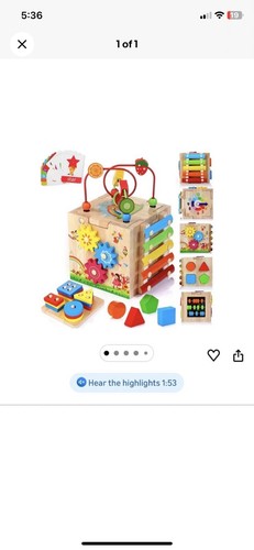 Wooden activity cube - cube, kids